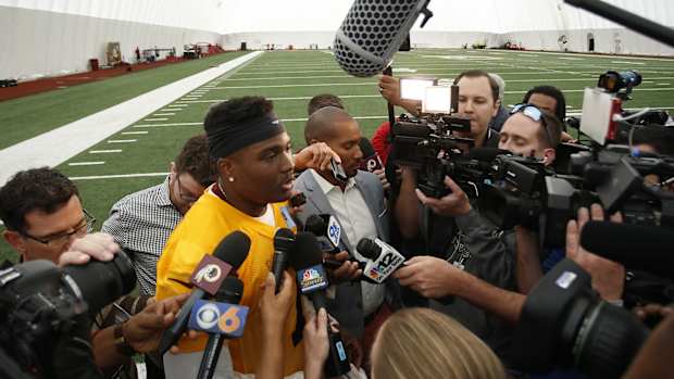 Dwayne Haskins Redskins Park © Geoff Burke-USA TODAY Sports
